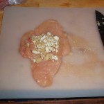 Tenderized (Flattend) Breast with Cheese Mixture Ready to Roll