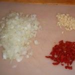 Onion, Garlic and Sun-dired Tomato