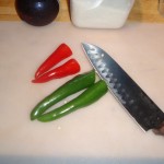 Prepping Anaheim and Jalapeno Chiles