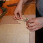 Folding Dough Over Filling