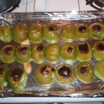 Tomatillos Cooling after Broiling