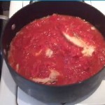 Chicken Cooking in Sauce