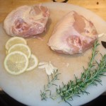 Chicken Breasts, Lemon Slices, Garlic, Sage and Rosemary
