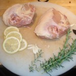 Chicken Breasts, Lemon Slices, Garlic, Sage and Rosemary