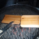Prepping the Cedar Plank