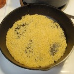 Toasting Orzo in Iron Skillet