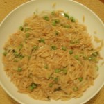 Toasted Orzo with Peas and Mint