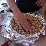 Using Black-Eyed Peas to Pre-bake Crust