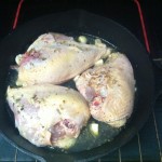 Chicken, Lemon Juice and Seasoning ready to bake.