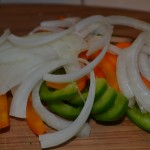 Sliced Onion and Peppers