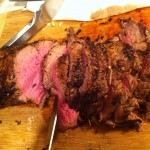 Carving the beef tenderloin